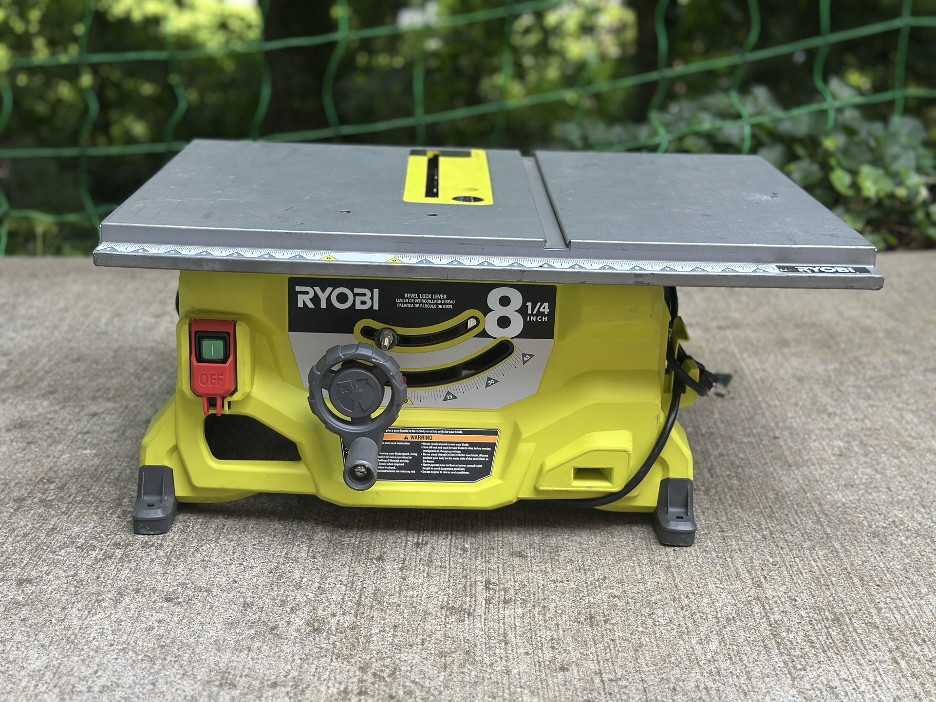 Ryobi 8 1/4in. Table Saw,no Stand