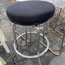 Black Shop Stool 