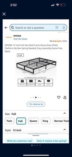 Black Bed frame 
