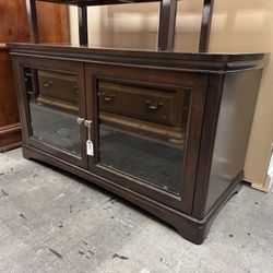 TV Stand Media Console Table With Cabinet Storage 