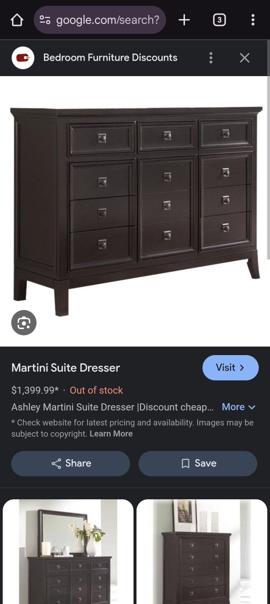 Dark Long Dresser