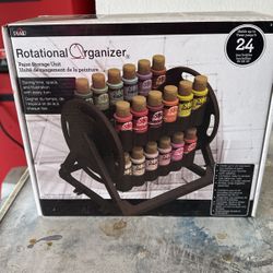 Craft Paint Storage Unit Holds 24 Bottles 