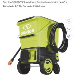 Pressure Washer   SUN JOE  Cordless 