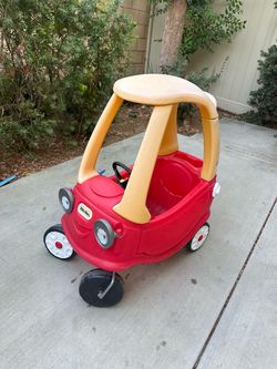 Little Tikes Cozy Coupe Ride-On Toy Car, Slide, Basketball hoop