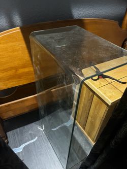 Glass coffee table