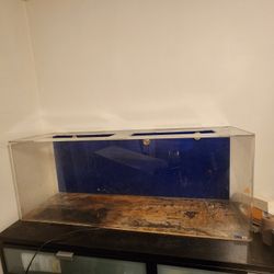 Truvu 70 Gallon Salt Water Tank Used W/reptile Supplies