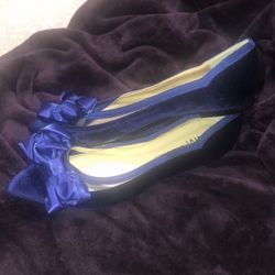 Neiman Marcus Blue Flats (New)