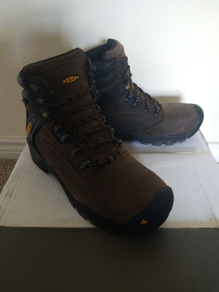 Keen Louisville 6" WP Steel Toe Waterproof Slip-resistant Boots, Size 10EE Wide