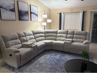 Sectional recliner sofa