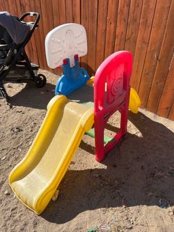 Moving sale: kids playground, kid coaster, stroller, baby slide, climbing arch, go kart