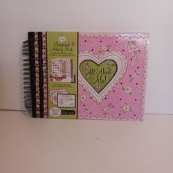 New-- 12" x 9" Dena Designs Scrapbook Activity Book Kit.. Includes tons of stickers, Stencils and pages for decorating and creating!!