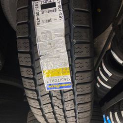 265/70r17 Goodyear New Installed And Balanced