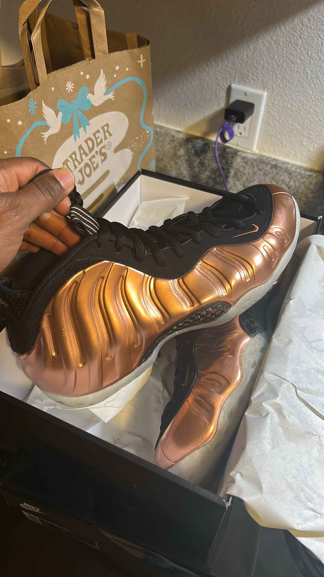 Foamposite one Royal & Foamposite One Gold both Pair $250