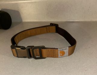 Carhartt nylon duck dog collar, brown dark