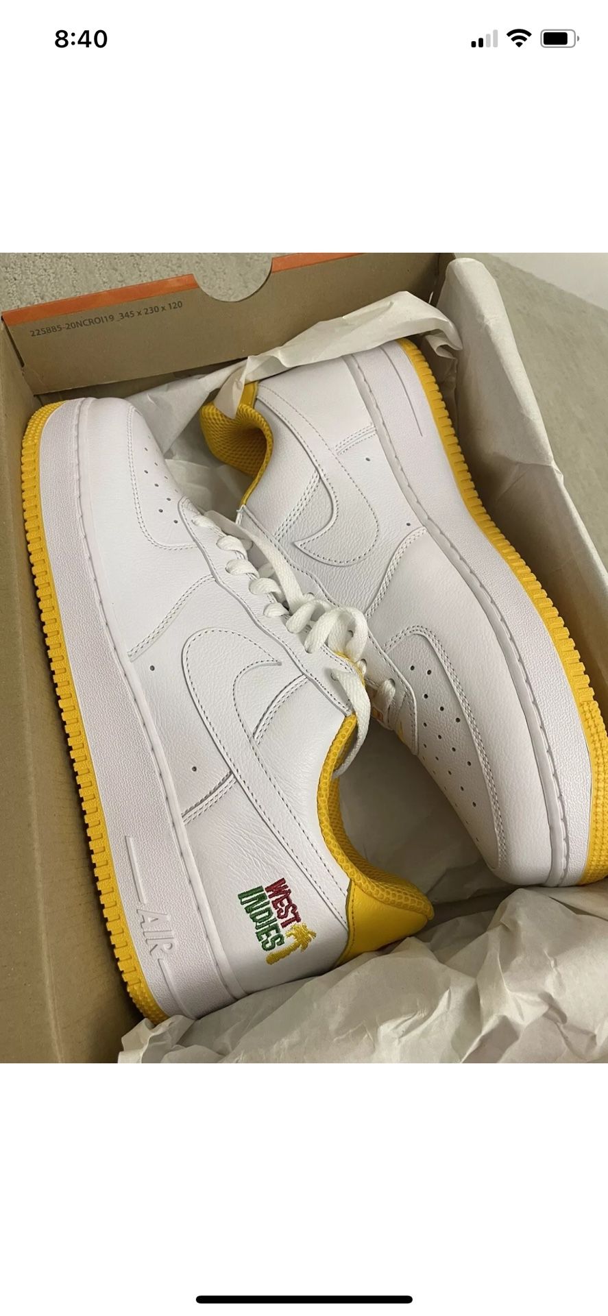 Nike AF1 West Indies Size 13. New In Box 