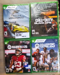 Xbox Series X Game Bundle *NEW* Forza NCAA COD NFL