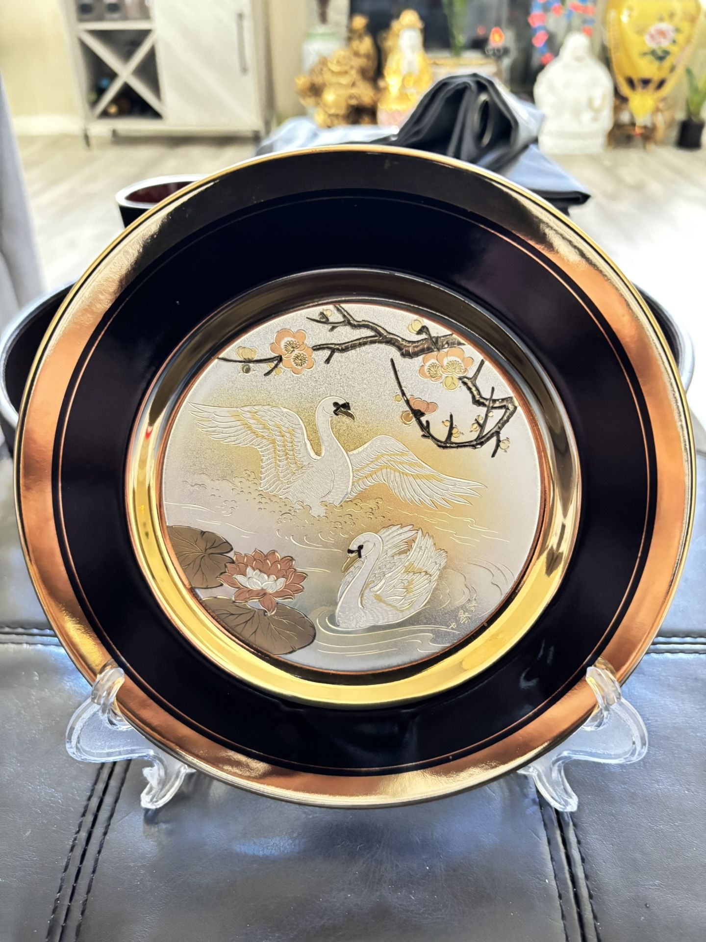 2 Commemorative Original Art of CHOKIN Display Plates