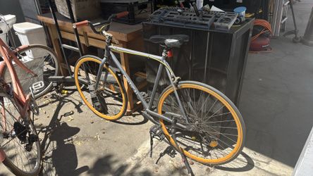 Black and Orange lightweight Bicycle