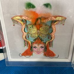 Unique Art- Perfect For A Bar Or Mardi Gras!