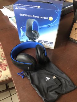 PlayStation Gold Wireless Stereo Headset