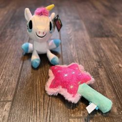 Brand New Large Dog Toys Unicorn & Wand