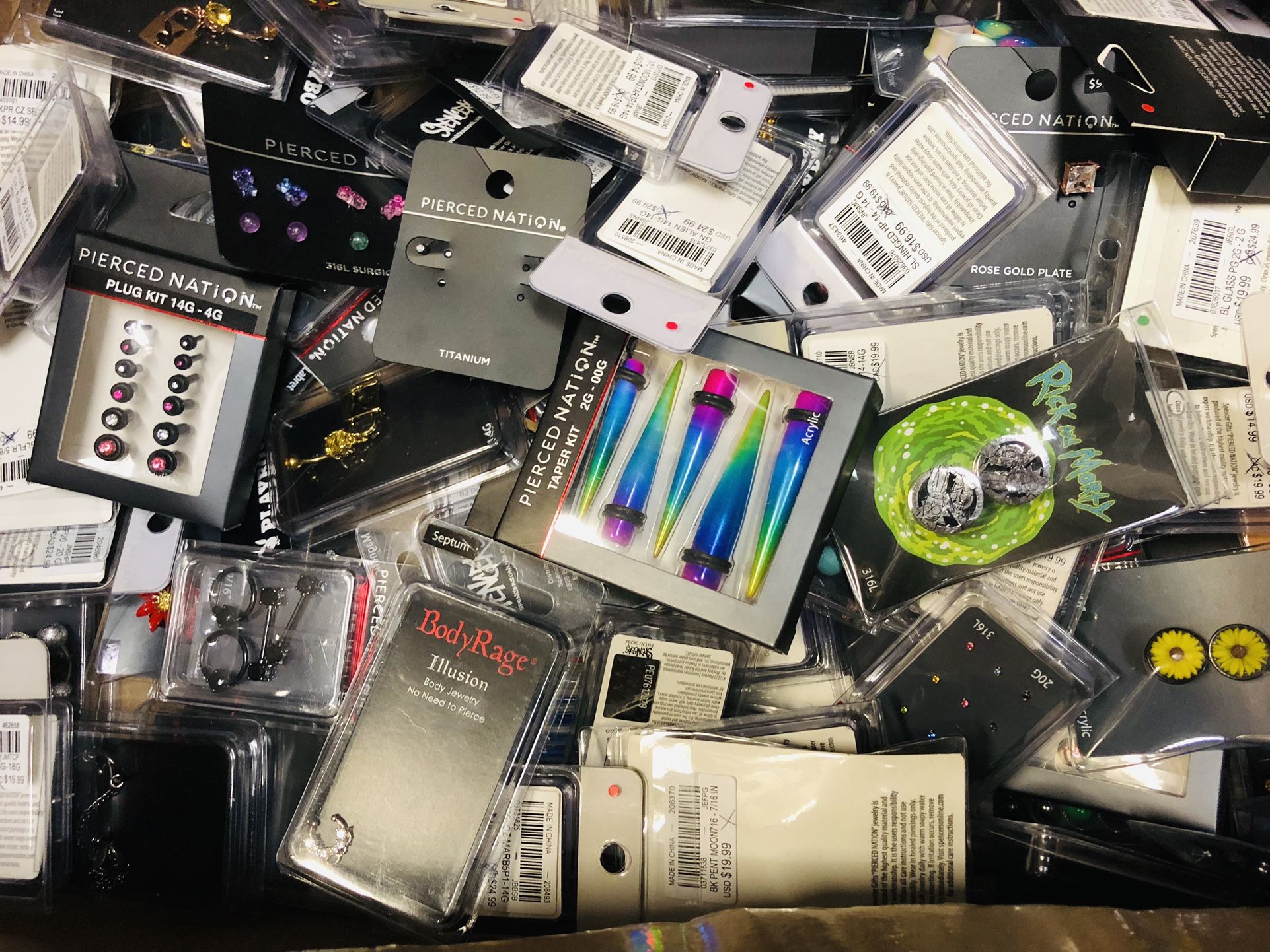 Gages, Tapers, Regular Piercing, Belly Piercings