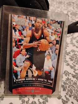 Allen Iverson 76ers Upper Deck Game Dates Card