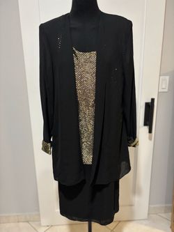 Two pieces sequined dress