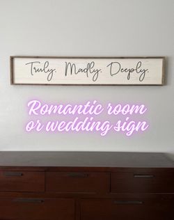 Large Farmhouse Wood Wall Sign | Wedding, Bridal Shower or Home Decor