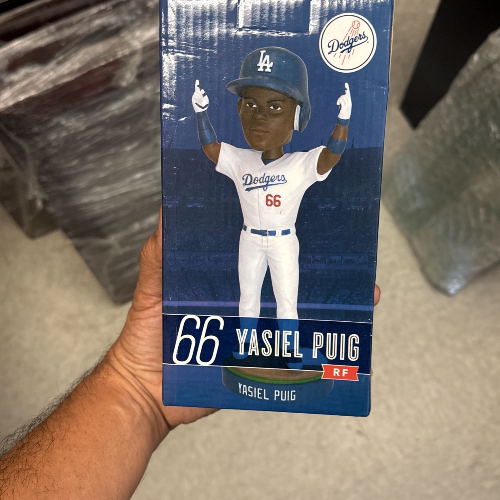 Brand New 2014 Yasiel Puig Dodgers Bobblehead