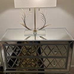 Mirrored nightstand / Side Table 