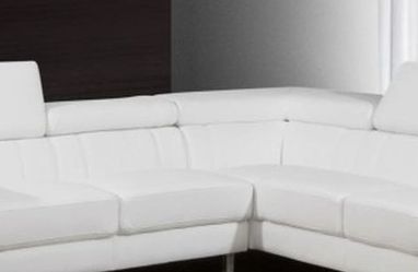 Sectional 3 Colors White Brown An Black