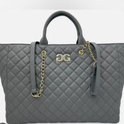 Gilda Paris Large Quilted Tote Bag. Nwt And Plastic Protection Msrp $199.00