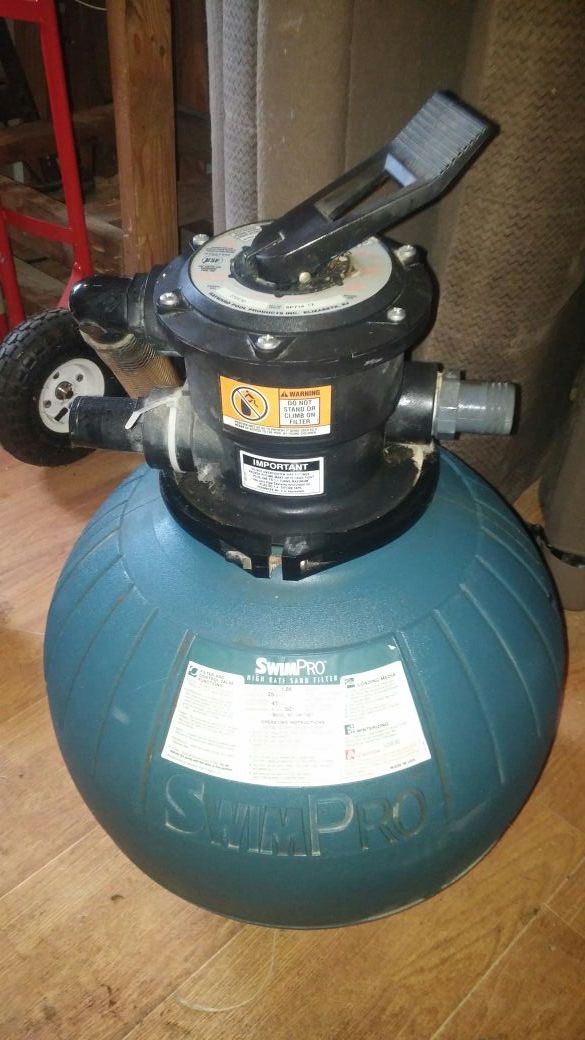 Swim pro high rate sand filter