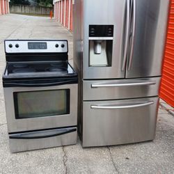 Fridge Samsung Stove Frigidaire Stainls Steell 