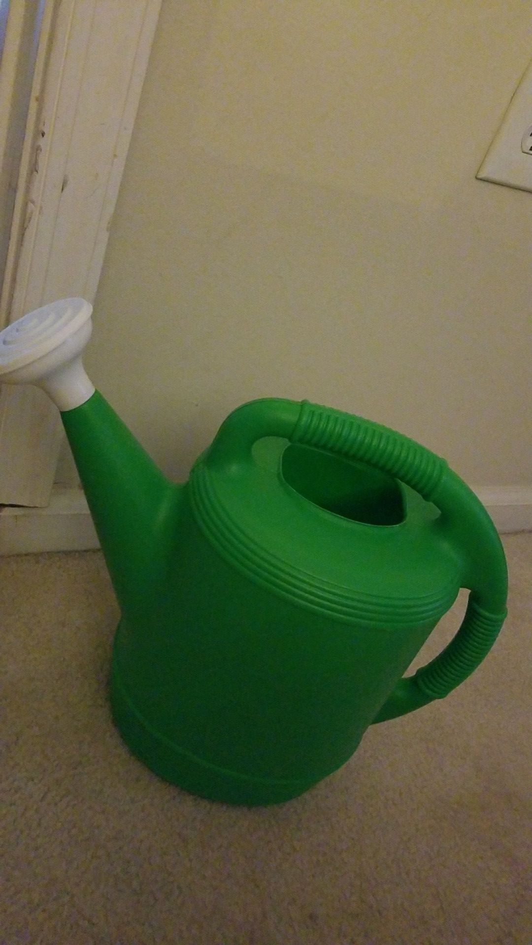 Plastic plant watering can