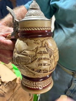 1977 Avon Ceramarte Tall Ships Beer Stein
