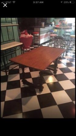 Antique oak table