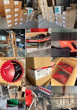 Tools/Equipment/Restroom Supplies