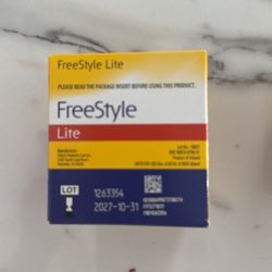 Freestyle Lite Blood Glucose Test Strips 