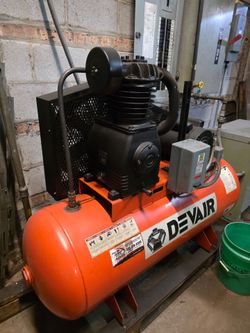 Devair 5 HP 80 Gallon Air Compressor – 220V Single Phase – 20 CFM