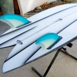 TERRAMAR SURFCO K2 ALL GLASS/HEXCORE TWIN SURFBOARD FINS
