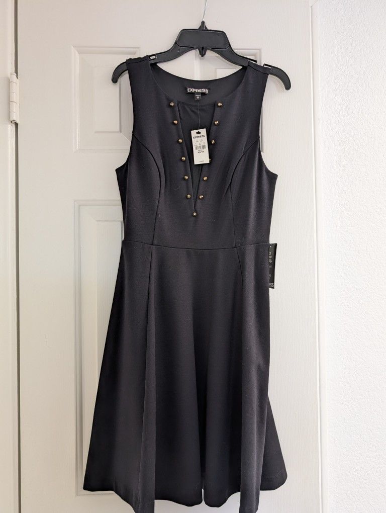 Brand New Express Black Cocktail Dress XS 