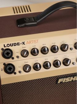Fishman Loudbox Artist 120-Watt 1x8" Acoustic Combo Amp w/Bluetooth with case & FLAMA mute pedal.
