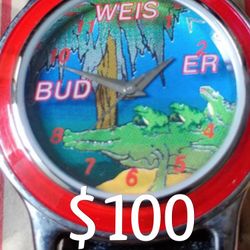 BUDWEISER FROGS WRIST WATCH CHRISTMAS GIFT