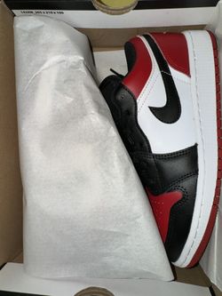 Bred Toe Low 1s Size 4.5 and 7