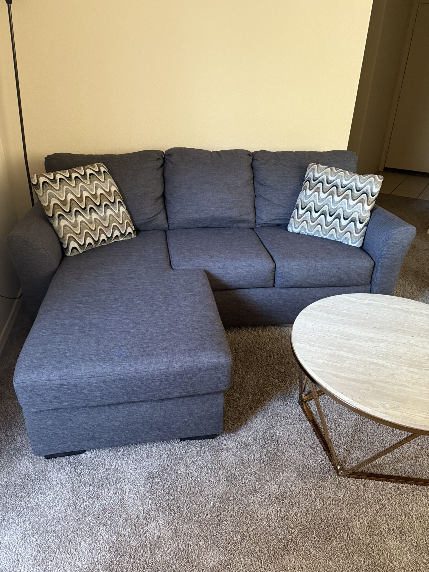 Reversible Blue Couch