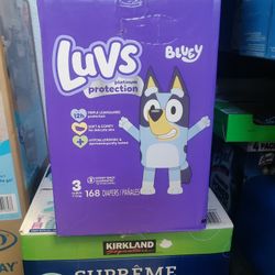 Luv  Size 3 168 Diapers 