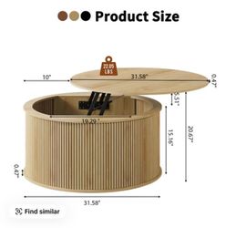 Pull out coffee table
