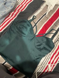 forever 21 dark green top